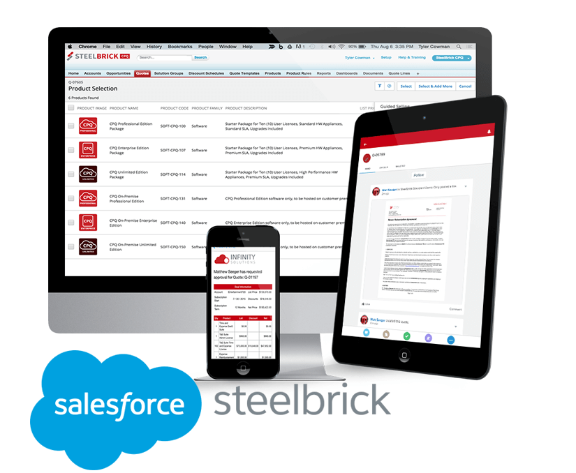 salesforce steelbrick sales cloud inspark